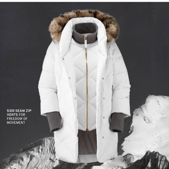 Eddie Bauer Centennial Collection Down Parka Size Large BLACK - Picture 6 of 10